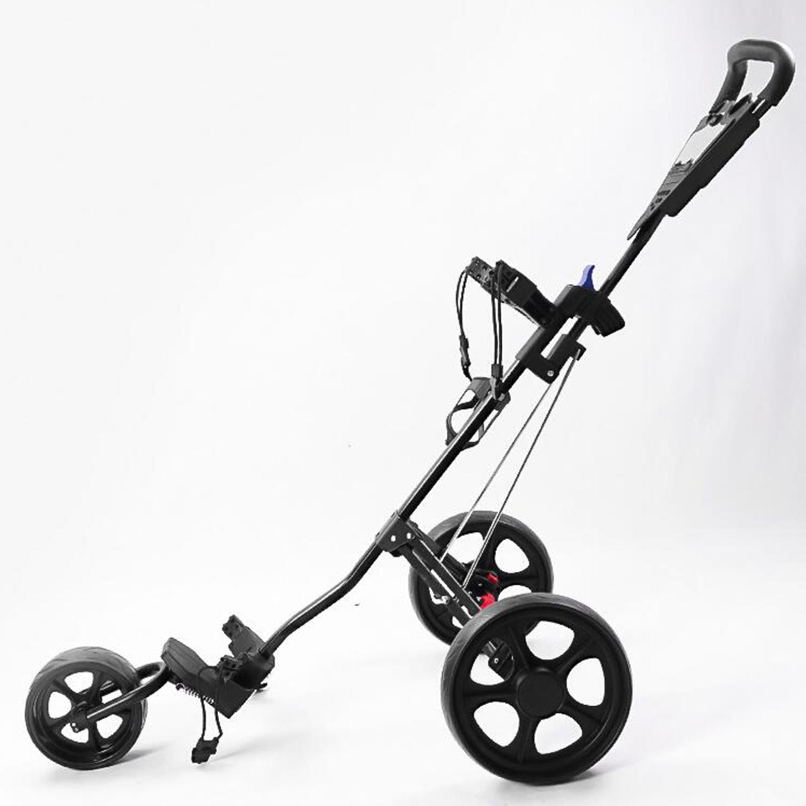 Pull Cart Fold - Golf-Laufwagen mit Handbremse, faltbarer Golf-Trolley