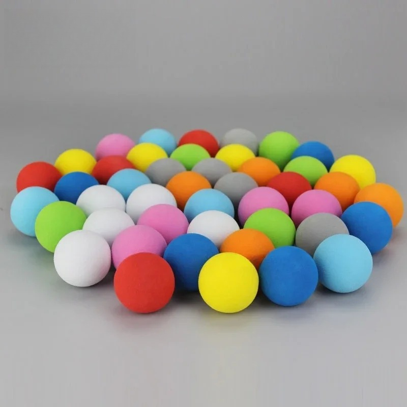 Golf Ball Premium - 50 Stück Golfbälle, zufällige Farbe, EVA-Schaumstoff,