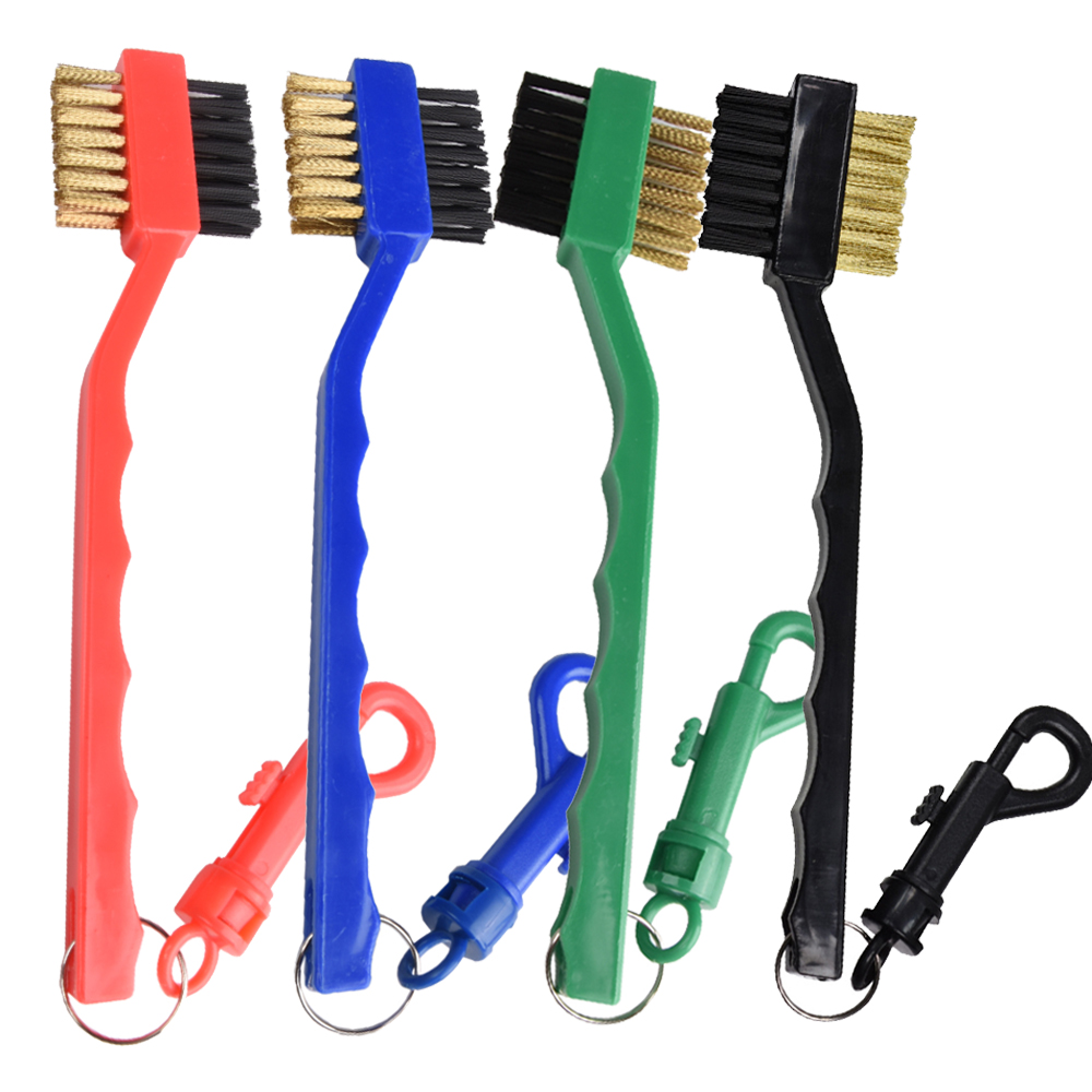 Golf Equipment Gifts - Golf-Reinigungsbürste mit Doppelseitigem Design, Tragbarer Haken,