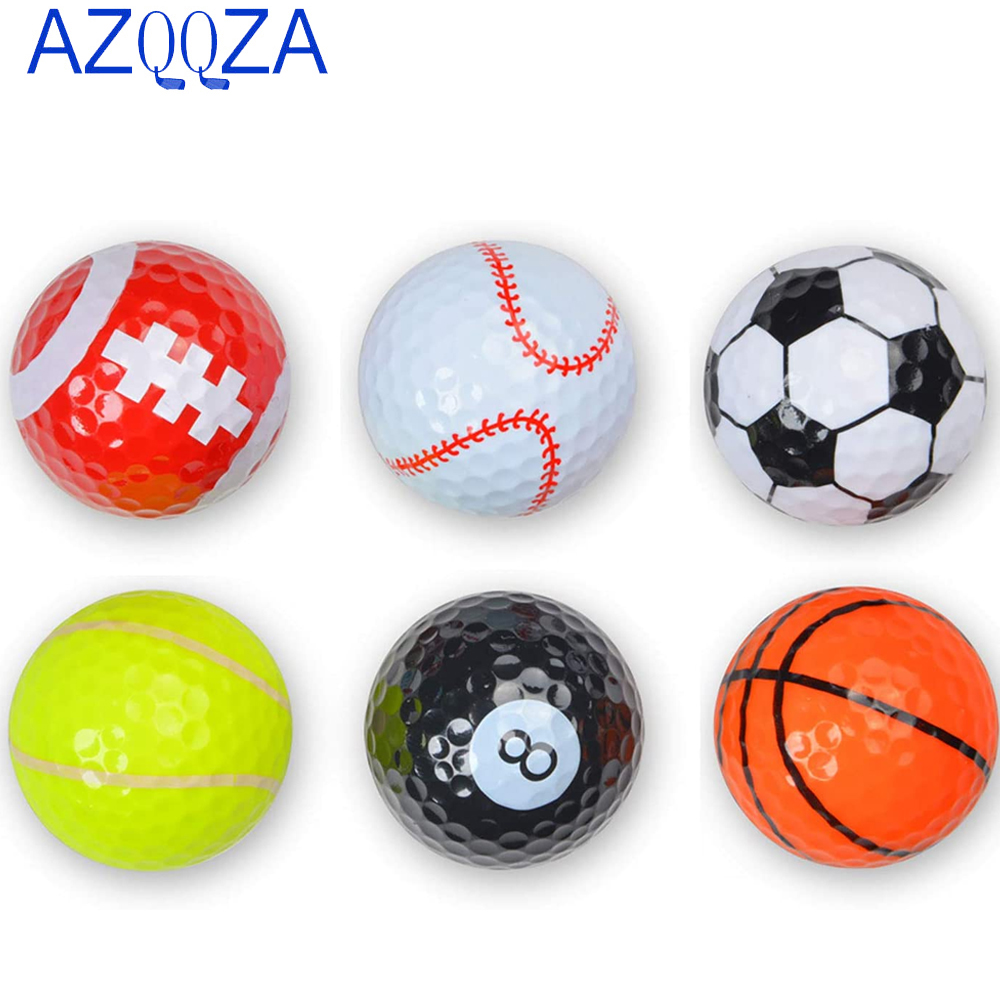 Golf Ball Premium - 6 Stück Golfbälle, Training, Sport, Geschenk,