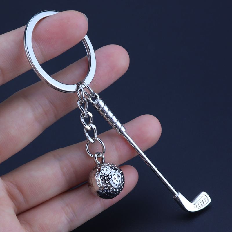 Golf Equipment Gifts - Kreative Golfausrüstung Schlüsselanhänger Legierung Baseball Tischtennis