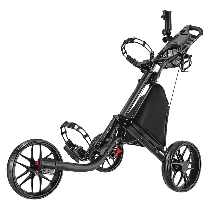 Pull Cart Fold - Golf-Schiebewagen mit 4 Rädern, Robuster Leichter