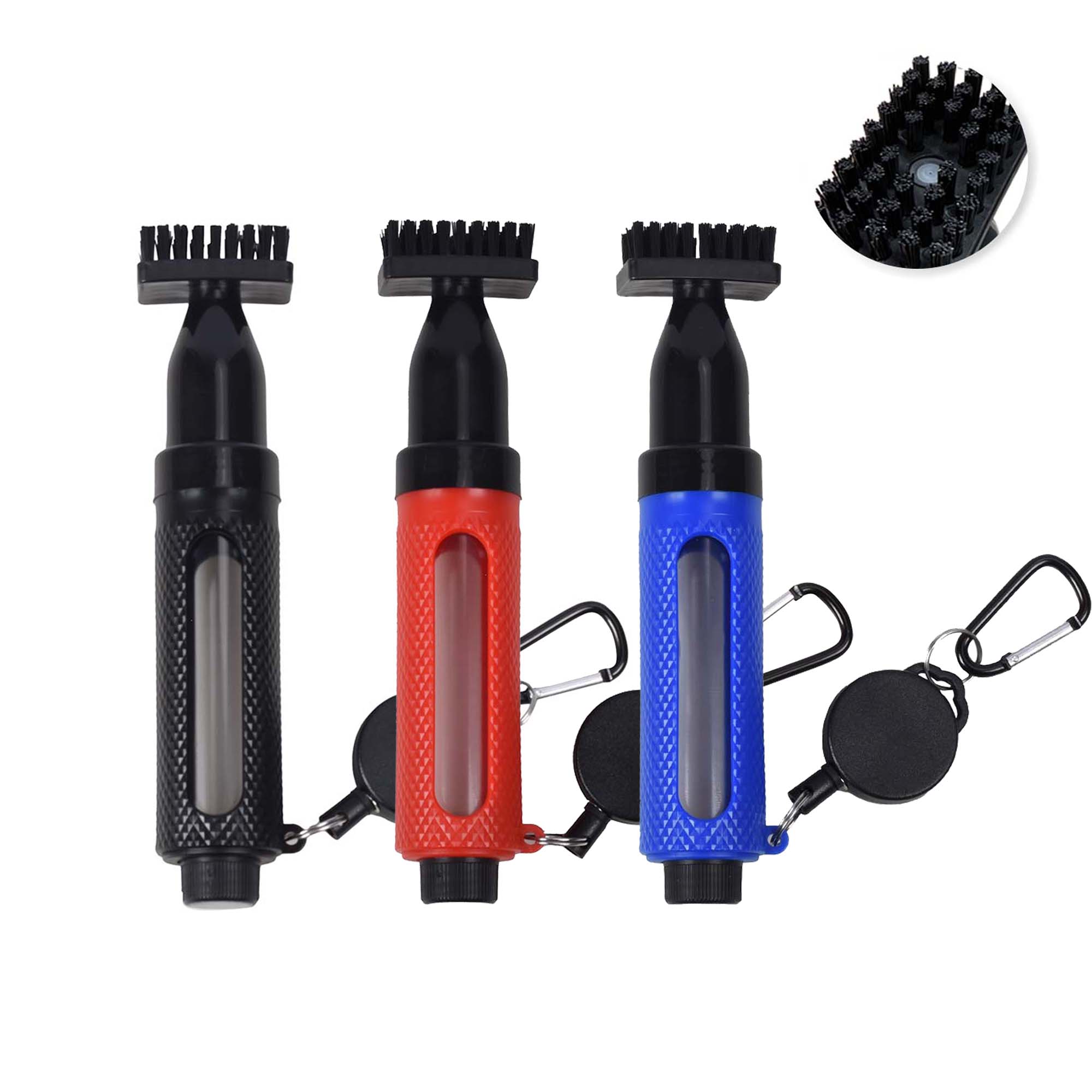 Golf Equipment Junior - Golfschläger-Reinigungsbürste mit Haken Tragbare Druckwasser-Sprühbürste Tankreinigungswerkzeug