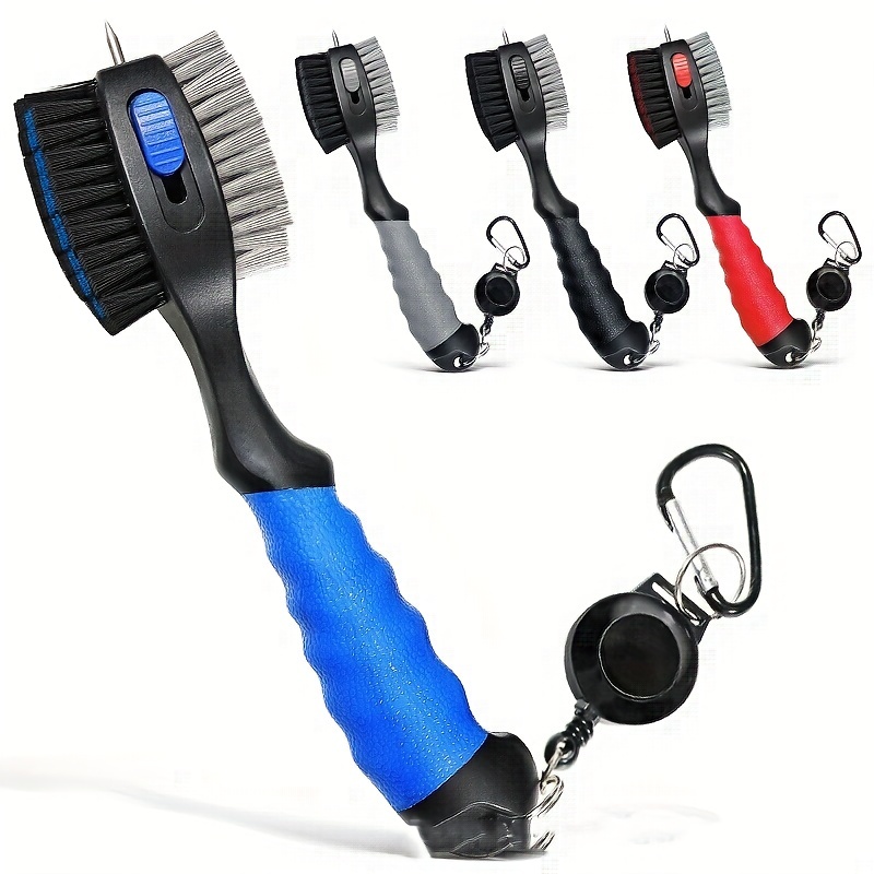 Golf Equipment Gifts - Golfschläger-Reinigungsbürste, Rillenreiniger, einziehbare Bürste mit großem