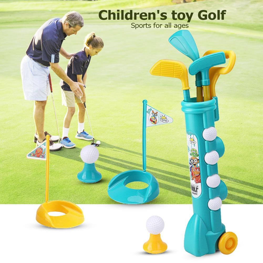 Golf Equipment Kids - Kinderspielzeug-Golfset, tragbares Golfspielzeug-Set für den Garten,