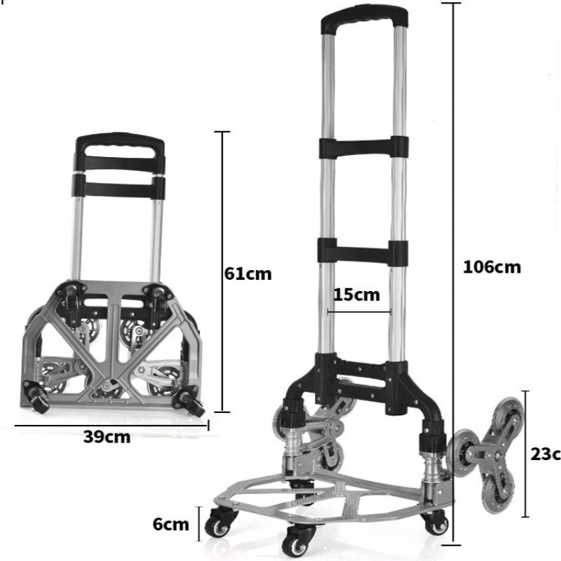 Pull Cart Fold - Treppensteiger, Handgezogene Wagen, Warentransport, Kleine Anhänger,