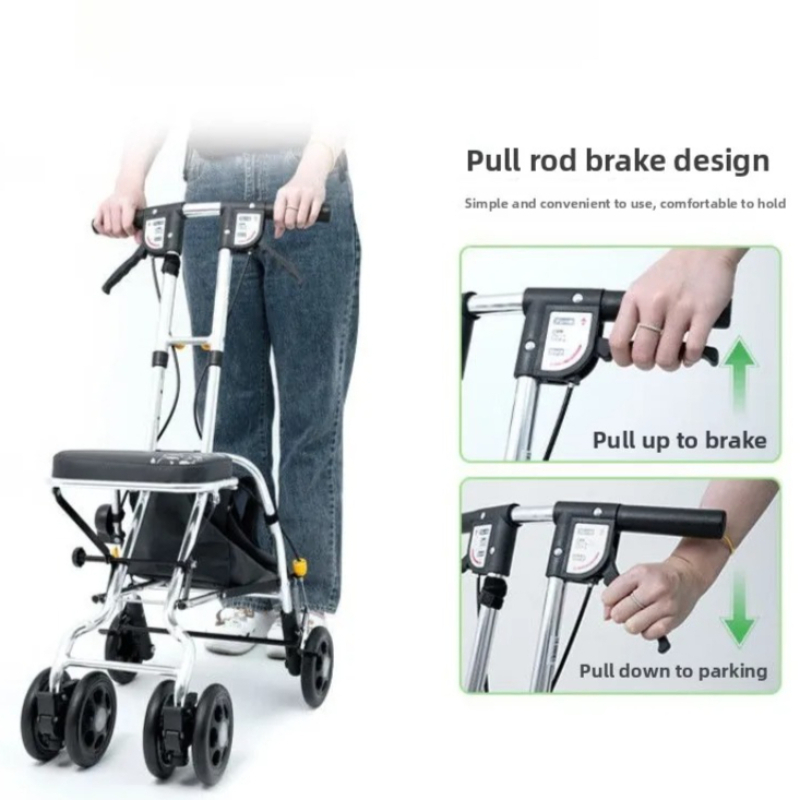 Faltbarer Rollator mit Sitz, Z – Pull Cart Fold Bewertung und Preis