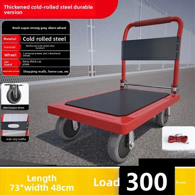 Klappbarer Flachbett-Handwagen – Pull Cart Fold Bewertung und Preis