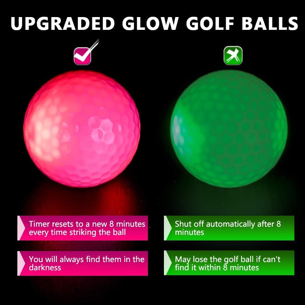 Leuchtende Golfbälle im Dunkel – Golf Equipment Gifts Bewertung und Preis